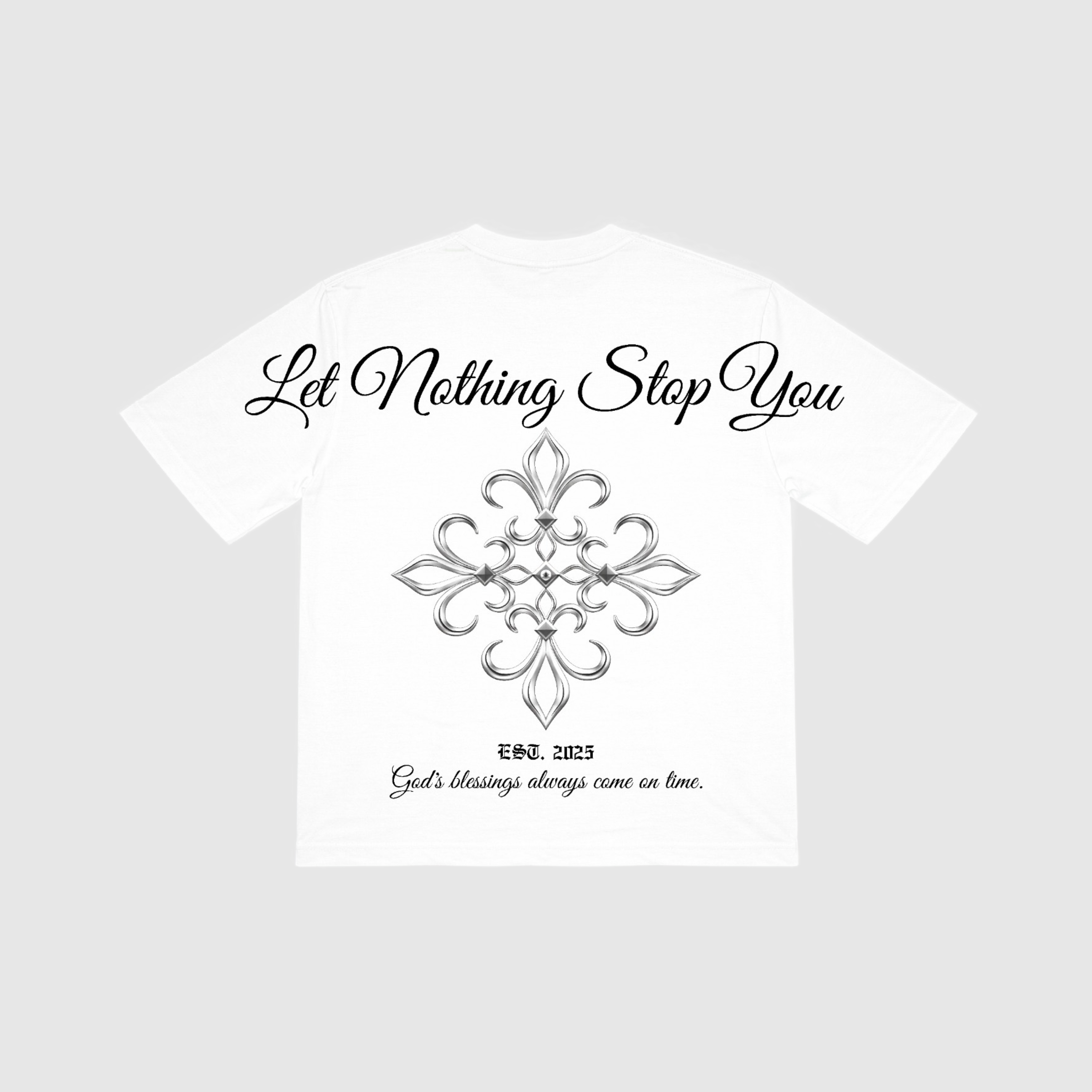 Metallic Silver Blessings